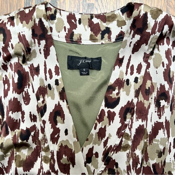 J. Crew Cheetah Print Wrap Dress - Picture 6 of 8